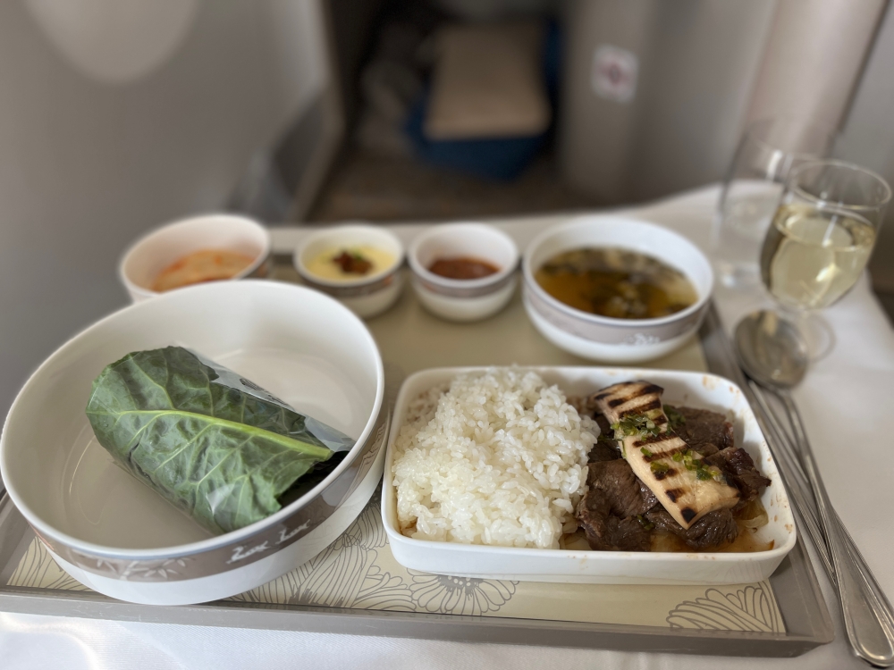 아시아나 비즈니스석- 기내식- 영양쌈밥